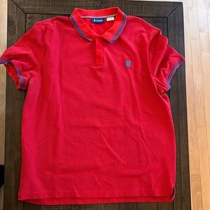 K-SWISS Mens XL, Red Polo shirt